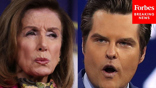 Matt Gaetz goes on a tear against Nancy Pelosi, Green New Deal, Biden military policy