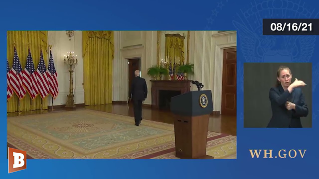 Exit Stage Left: Biden Flees Reporters Seeking Answers on Afghanistan Disaster