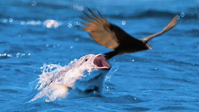 This Fish Is Hunting Birds