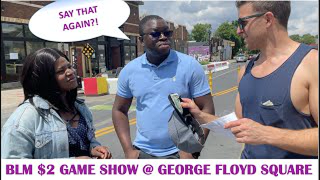 BLM $2 Game Show (comedian K-von at George Floyd Square, Minneapolis)