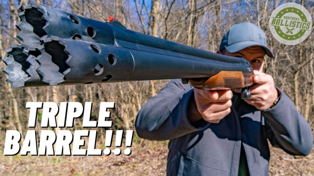 TRIPLE BARREL SHOTGUN 😱