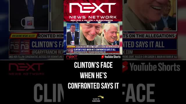 Clinton’s FACE When He’s CONFRONTED Says it all #shorts