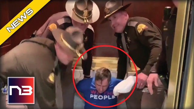 Patriot ARRESTED In State Senate Meeting for His Stickers!