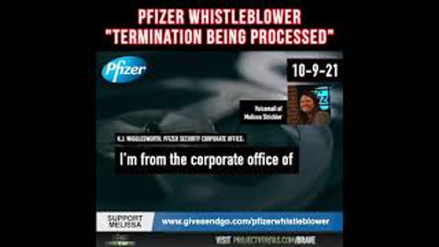 BREAKING: Pfizer ‘Fetal Cell’ Whistleblower Melissa Strickler has been TERMINATED