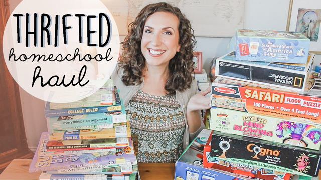 SECONDHAND HOMESCHOOL HAUL | Thrifted Homeschool Resources