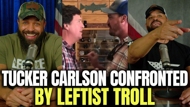 Tucker Carlson Confronted By 'Leftist Troll'