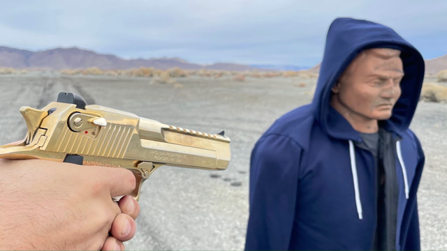 50cal Desert Eagle vs Armored hoodie