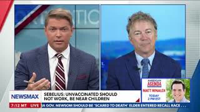 Dr. Rand Paul Joins Newsmax to Discuss Travel Mask Mandate Repeal Legislation - July 15, 2021
