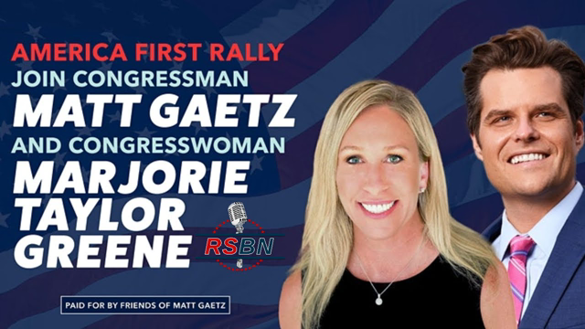 LIVE: America First Rally with Rep. Gaetz and Rep. Greene in The Villages, FL 5/7/21