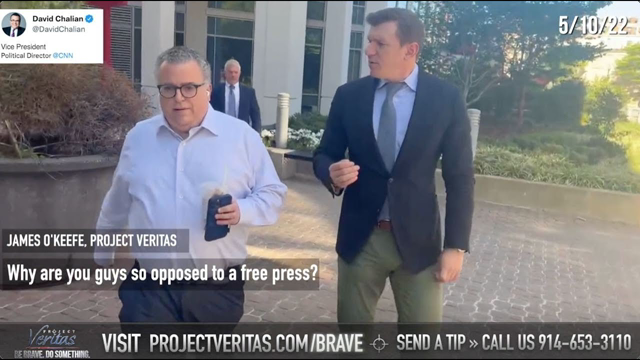 James O'Keefe Confronts CNN Vice President David Chalian About Defamation Lawsuit and More